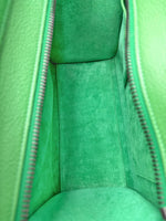 Load image into Gallery viewer, Celine Green Drummed Leather Nano Luggage Tote Bag (Like new) 3X6RH8K
