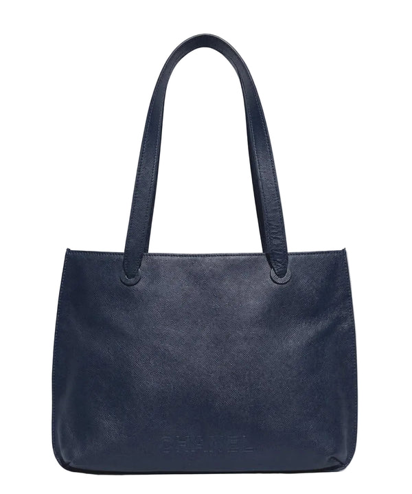 Chanel Grained Leather Tote Shoulder Bag (Pre-owned) 6HTRYM