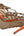 Valentino Garavani Calfskin Nappa Rockstud Ankle Strap 100mm Pumps 38 Orange Poudre (Pre-owned)