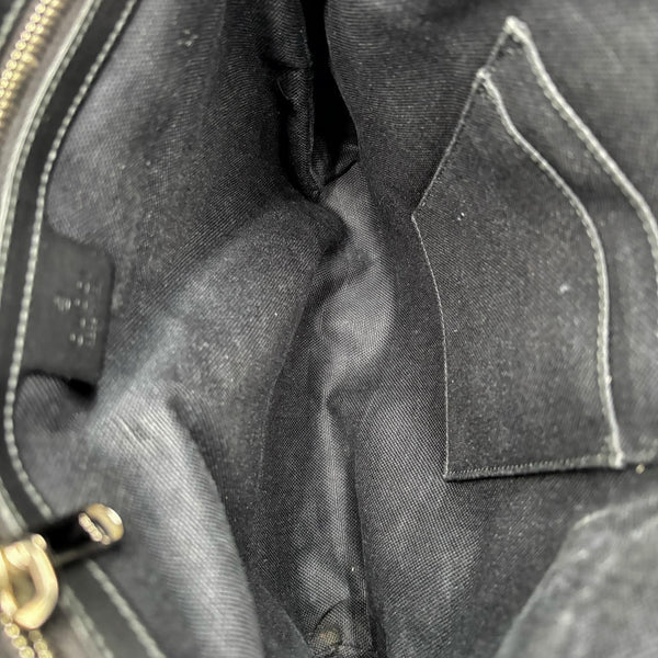 Gucci Black GG Supreme Coated Canvas Flat Messenger Bag (Pre-owned) W4B9J6D
