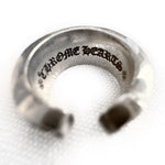 Load image into Gallery viewer, Chrome Hearts Large Scroll Label Ring in Sterling Silver (Vintage) size 8.5
