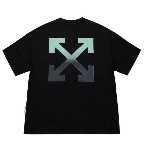 Off-White Green Black Arrow Short Sleeve T-shirt Black