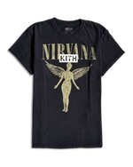Load image into Gallery viewer, Kith Vintage Tee 'Nirvana' Black (1 of 1)
