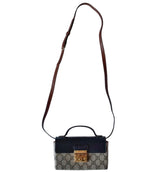 Load image into Gallery viewer, Gucci  Mini Padlock Top Handle Shoulder Bag GG Supreme Canvas (Like new) 7J9GKH8
