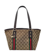 Load image into Gallery viewer, Gucci Monogram Jolicoeur Tote Dark Brown (Pre-owned) 2KHBGRW
