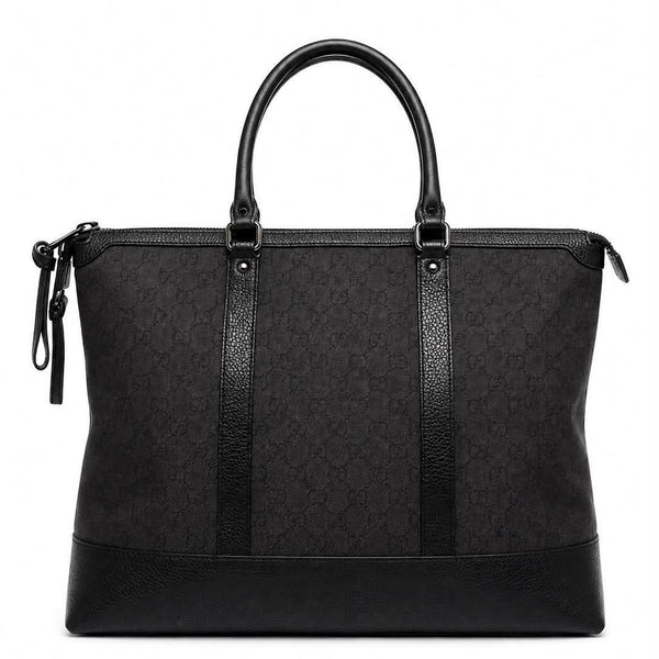 Gucci Monogram Large Business Tote Black (Like new) BQH77X8