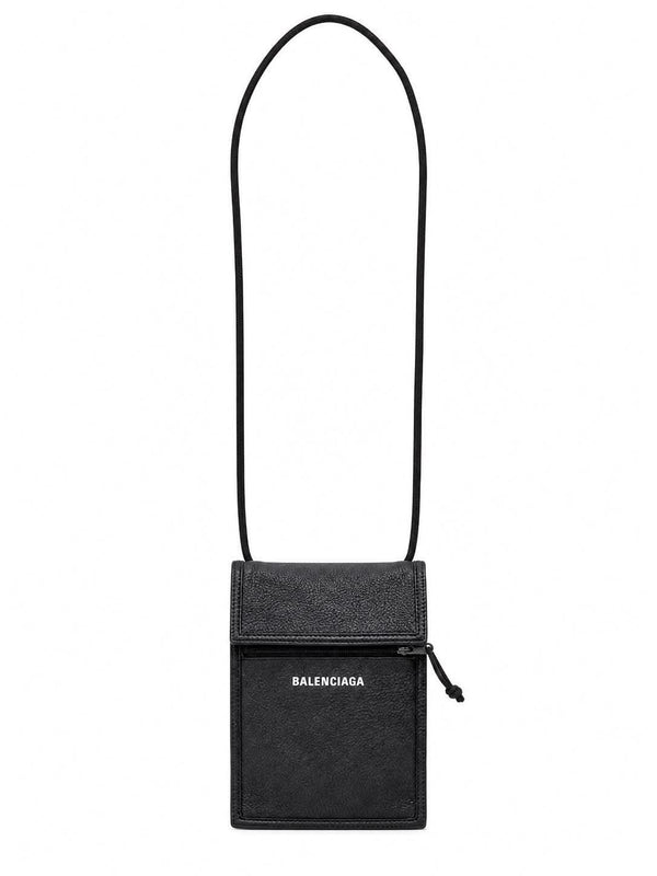 Balenciaga Explorer Pouch With Strap Small in black Arena lambskin (Pre-owned) 7GCKR9J