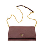 Load image into Gallery viewer, Prada Safiano Wallet On Chain (Like new)
