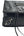 Balenciaga Black Lambskin Leather Giant 12 Silver Envelope Clutch Crossbody Bag W/ Strap (Like new) V4WHKY7