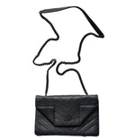 Load image into Gallery viewer, Saint Laurent Black Matelassé Leather Betty Shoulder Bag Black (Pre-owned) 96MHRH8
