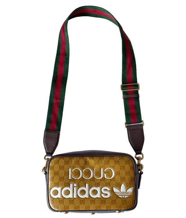 Gucci x adidas Small Shoulder Bag Beige/Brown (Like new) Q4BTY4X