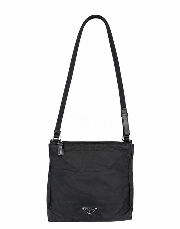 Prada  Nylon Flat Messenger Bag (Pre-owned)