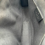 Load image into Gallery viewer, Gucci GG Supreme Monogram Selleria Calfskin Web New Web Cosmetic Case Black (Like new) CTRDQ6B
