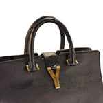 Load image into Gallery viewer, Yves Saint Laurent Black Saffiano Textured Leather Small Cabas (Pre-owned) WRDBVQ3
