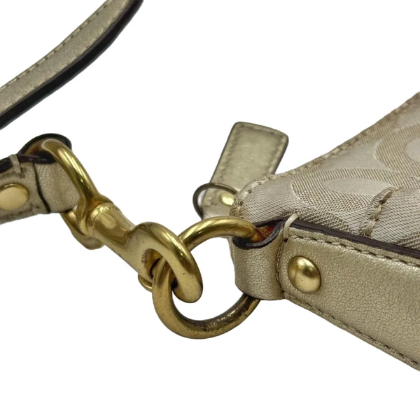 Coach Signature Crossbody Gold, Metallic Bag (Pre-owned)