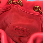 Load image into Gallery viewer, Chanel Velvet Camellia Drawstring Bucket Bag
