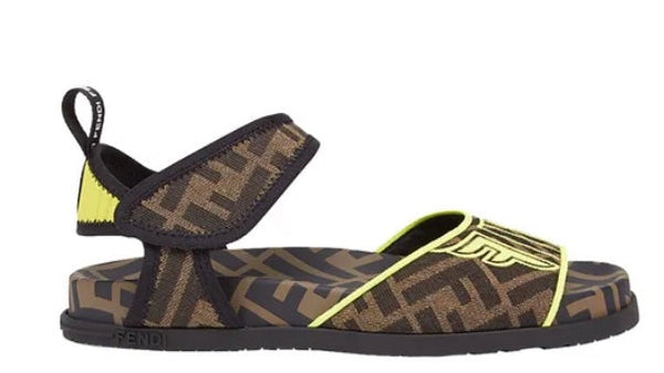 Fendi Zucca Sandals Brown