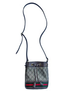 Load image into Gallery viewer, Gucci Ophidia Mini Bucket Bag in GG Supreme Canvas (Like new) THDQC73
