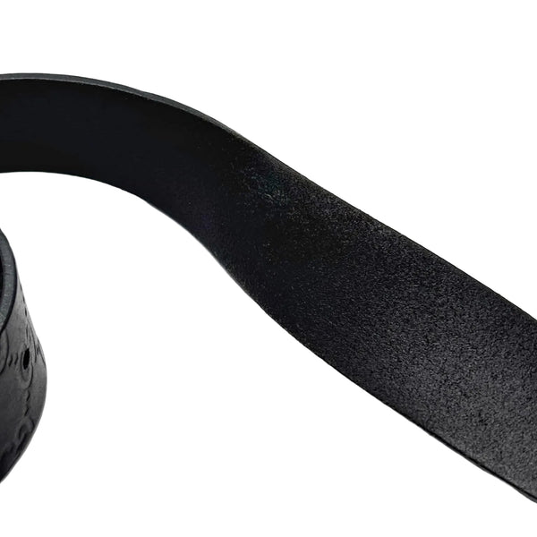 Gucci Black Guccissima Leather Square Interlocking G Buckle Belt 90CM (Pre-owned)