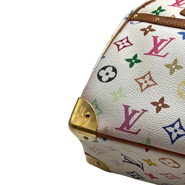 Louis Vuitton White Monogram Multicolor Trouville Bag (Pre-owned) 2GKB7TO