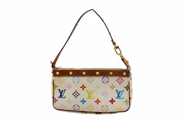 Louis Vuitton x Takashi Murakami Multicolor Monogram Pochette Bag (Pre-owned) 64MR9D6