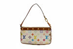Load image into Gallery viewer, Louis Vuitton x Takashi Murakami Multicolor Monogram Pochette Bag (Pre-owned) 64MR9D6
