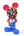 Mickey Mouse (mosaic art style) 40cm Tall (Pop Color)