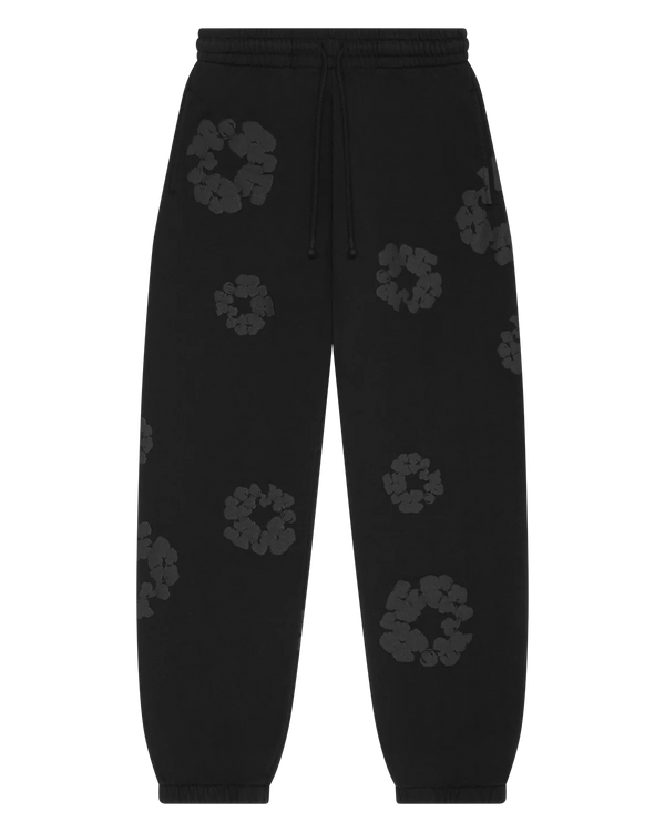 Denim Tears Mono Wreath Sweatpants Black