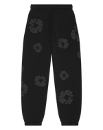 Load image into Gallery viewer, Denim Tears Mono Wreath Sweatpants Black
