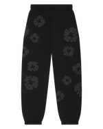 Load image into Gallery viewer, Denim Tears Mono Wreath Sweatpants Black

