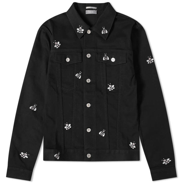 Dior x Kaws Bee Embroidered Denim Jacket Black (Womens') (brandnew)