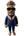 K-toyz x RastaMoon Man With a Beard Wearing Blue Suit & Red Tie