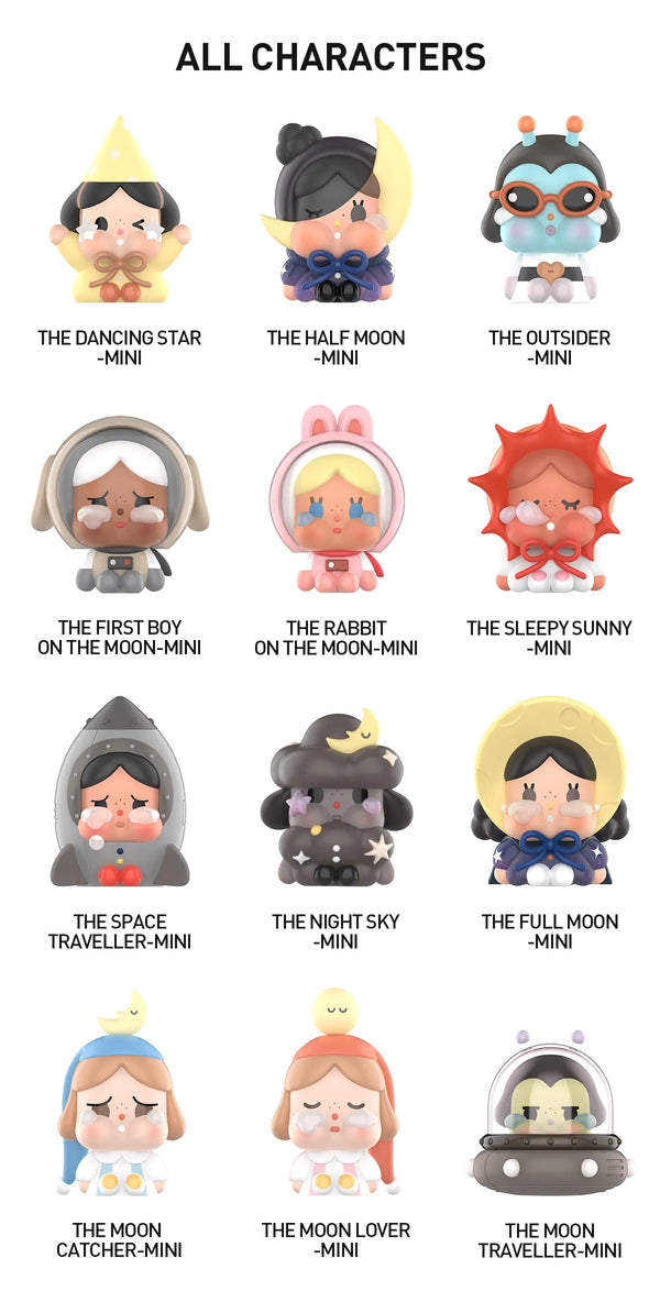 Popmart Crybaby Crying To The Moon Series Figures Blind box (Sold per piece)