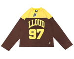 Load image into Gallery viewer, LLOUDGYM Football Longsleeve Tee Yellow Brown

