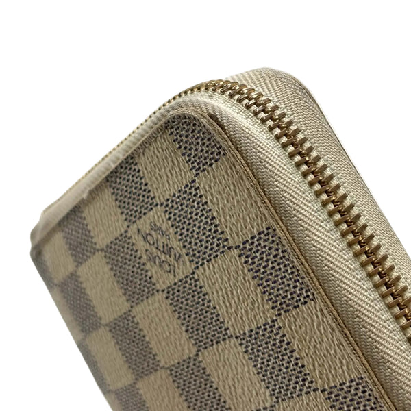 Louis Vuitton Damier Azur Canvas Zippy Organizer Wallet (Pre-owned)