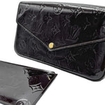 Load image into Gallery viewer, Louis Vuitton Amarante Monogram Vernis Felicie Pochette Bag (Like new) JTM4CTK
