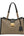 Gucci Beige/Black GG Supreme Canvas Padlock Medium Tote (Pre-owned) 74GV927