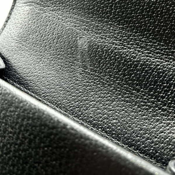 Gucci Dionysus Shoulder Bag Leather/Web Mini Black (Pre-owned) 442VCBJ