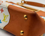 Load image into Gallery viewer, Louis Vuitton White Monogram “Murakami” Judy MM Bag (Pre-owned) G82MBTQ
