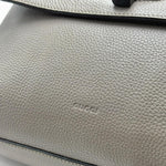 Load image into Gallery viewer, Gucci Cellarius Calfskin Medium Bamboo Daily Top Handle Bag Storm Grey (Pre-owned) 3R2BHMB
