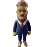 Load image into Gallery viewer, K-toyz x RastaMoon Man With a Beard Wearing Blue Suit &amp; Red Tie
