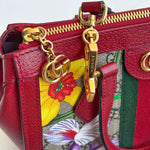 Load image into Gallery viewer, Gucci Ophidia Tote Bag GG Flora Small Red (Like new) 7BTMHWX
