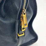 Load image into Gallery viewer, Saint Laurent Navy Blue Leather Medium Cabas Chyc Tote (Pre-owned) XQ6MTWG
