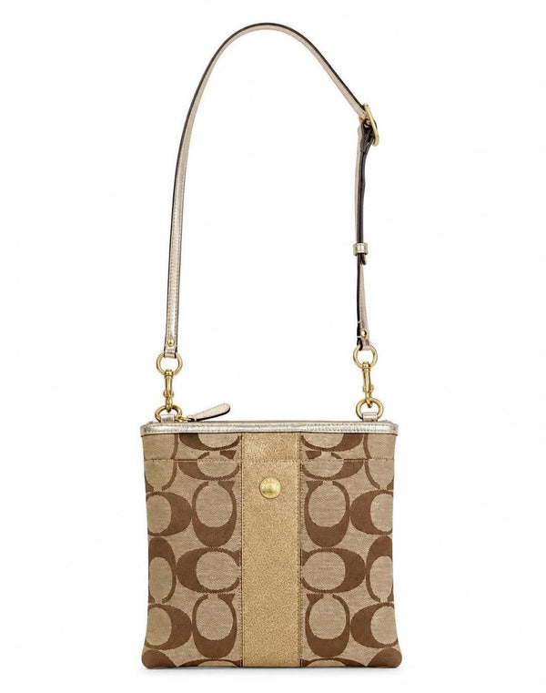 Coach Shoulder Bag Beige (Pre-owned)