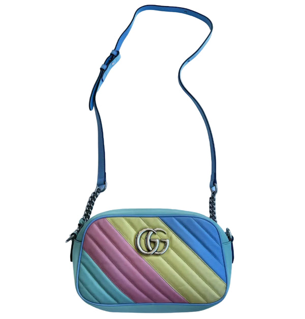 Gucci GG Marmont Small Camera Bag Multicolor Pastel (Pre-owned) C6CMH6T