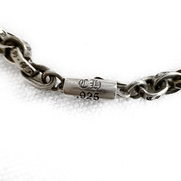 Chrome Hearts  Silver Paperchain Bracelet 8”