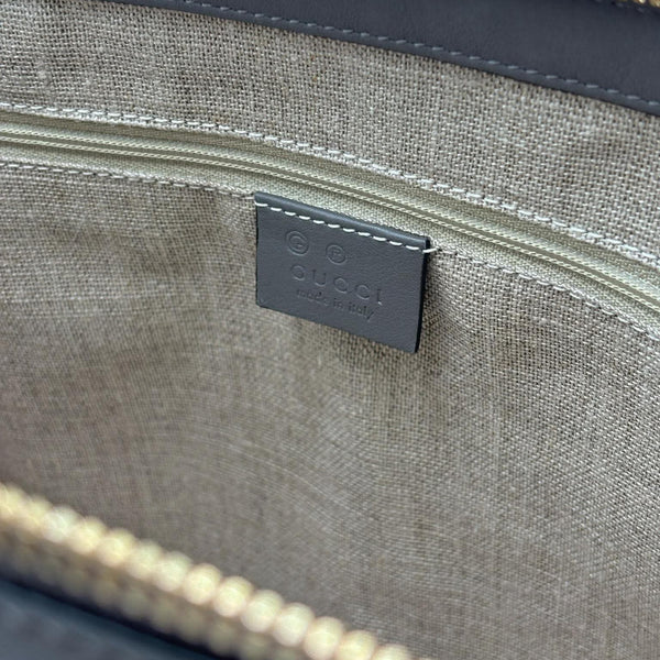 Gucci Grey Micro Guccissima Leather Convertible Satchel Bag (Like new) 68HK49C
