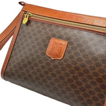 Load image into Gallery viewer, Celine Vintage Pouch Brown Monogram Canvas and Natural Leather (Pre-owned)
