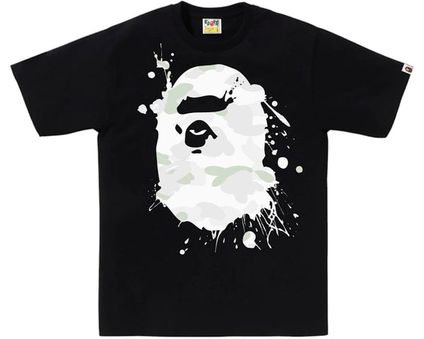BAPE City Camo Painting Ape Head Tee Black