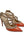 Valentino Garavani Calfskin Nappa Rockstud Ankle Strap 100mm Pumps 38 Orange Poudre (Pre-owned)